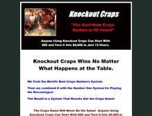 Tablet Screenshot of knockoutcrapssystem.com